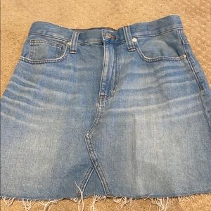 Madewell denim skirt